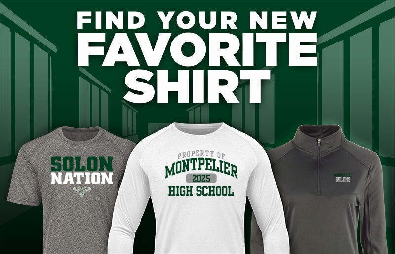 MONTPELIER HIGH SCHOOL SOLONS Find Your Favorite Shirt - Dual Banner