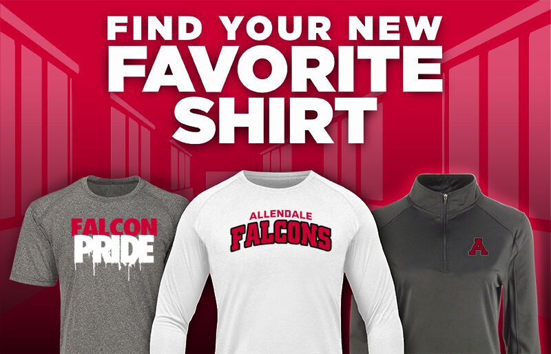 ALLENDALE HIGH SCHOOL FALCONS Find Your Favorite Shirt - Dual Banner