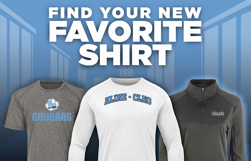 ALINE-CLEO HIGH SCHOOL COUGARS Find Your Favorite Shirt - Dual Banner