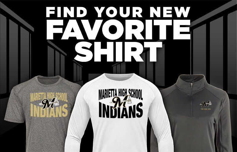 MARIETTA HIGH SCHOOL Indians Find Your Favorite Shirt - Dual Banner