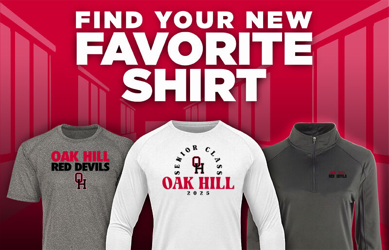 OAK HILL HIGH SCHOOL RED DEVILS Find Your Favorite Shirt - Dual Banner