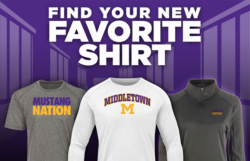 MIDDLETOWN HIGH SCHOOL MUSTANGS Find Your Favorite Shirt - Dual Banner