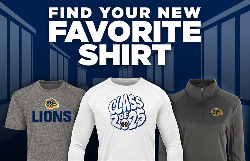 THE KING'S ACADEMY LIONS official sideline store Find Your Favorite Shirt - Dual Banner