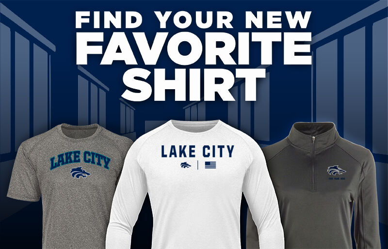 LAKE CITY HIGH SCHOOL TIMBERWOLVES Find Your Favorite Shirt - Dual Banner