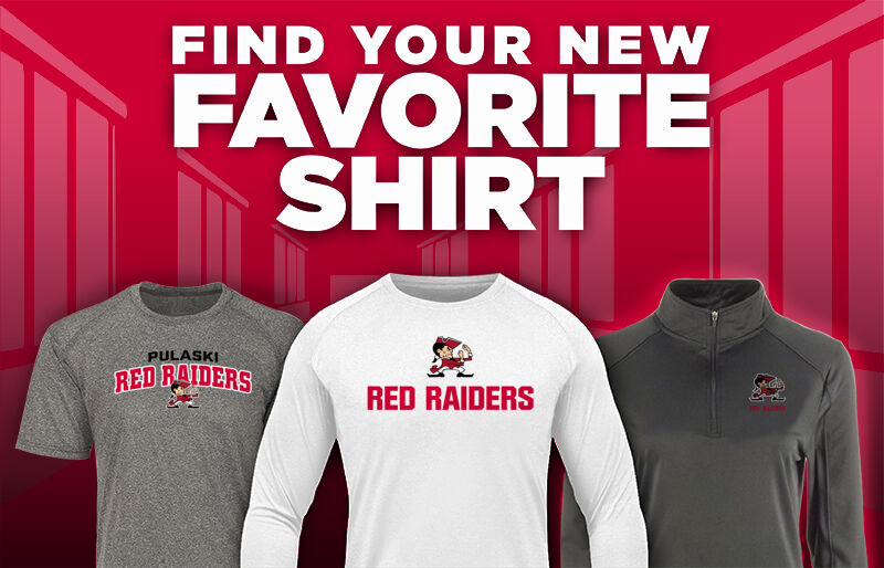 Pulaski Red Raiders Find Your Favorite Shirt - Dual Banner