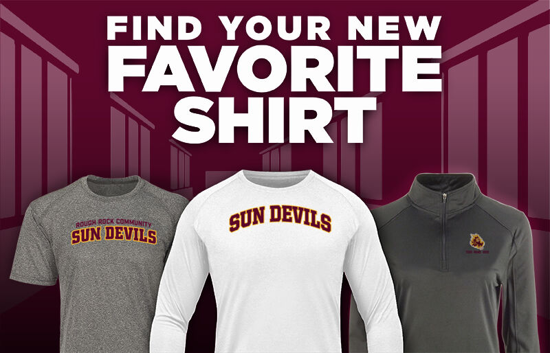 ROUGH ROCK COMMUNITY SCHOOL SUN DEVILS Find Your Favorite Shirt - Dual Banner