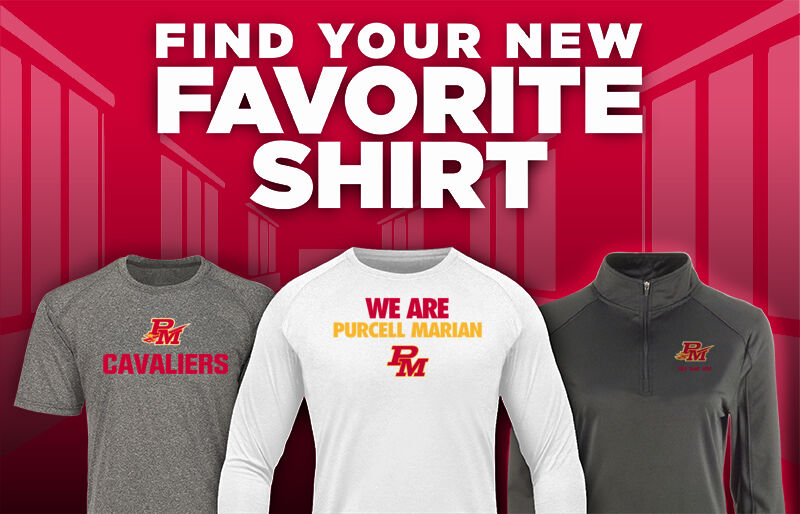 PURCELL MARIAN CAVALIERS official sideline store Find Your Favorite Shirt - Dual Banner