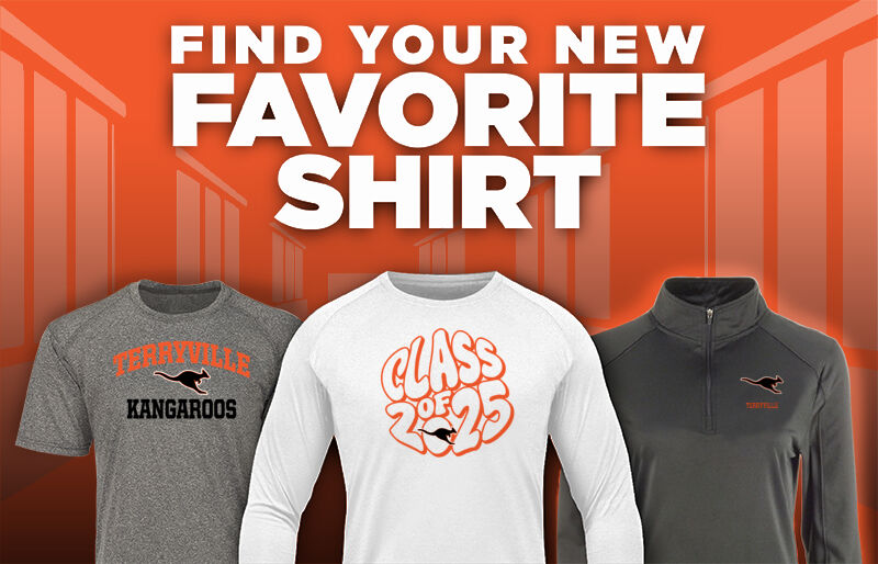 TERRYVILLE HIGH SCHOOL KANGAROOS Find Your Favorite Shirt - Dual Banner