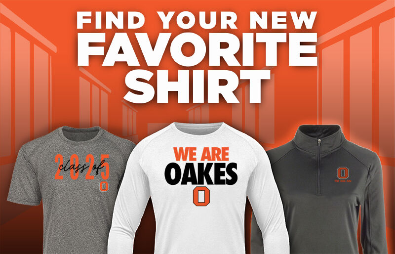 OAKES HIGH SCHOOL TORNADOES Find Your Favorite Shirt - Dual Banner