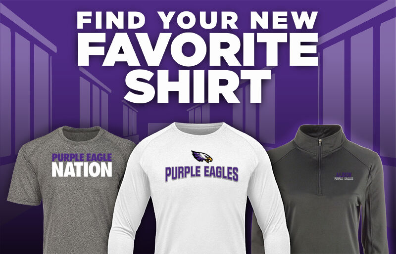 ALBION HIGH SCHOOL PURPLE EAGLES Find Your Favorite Shirt - Dual Banner