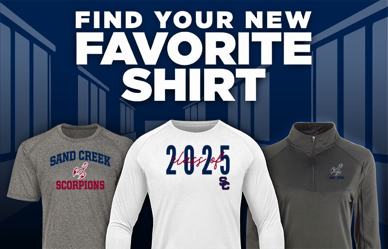 Sand Creek Scorpions Find Your Favorite Shirt - Dual Banner