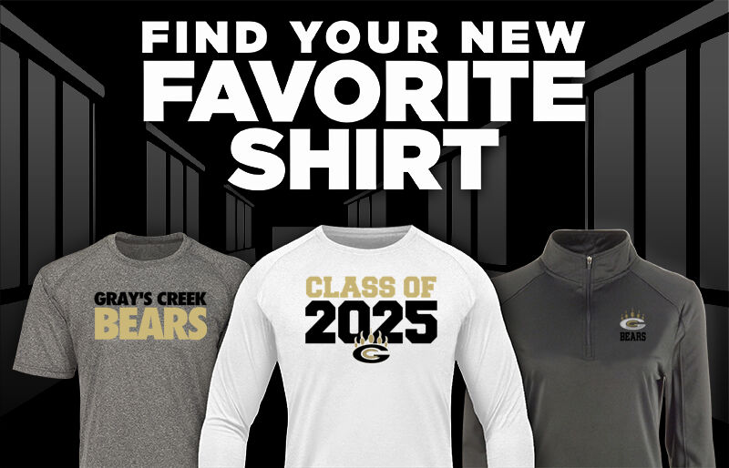 Gray's Creek Athletic Booster Club Find Your Favorite Shirt - Dual Banner