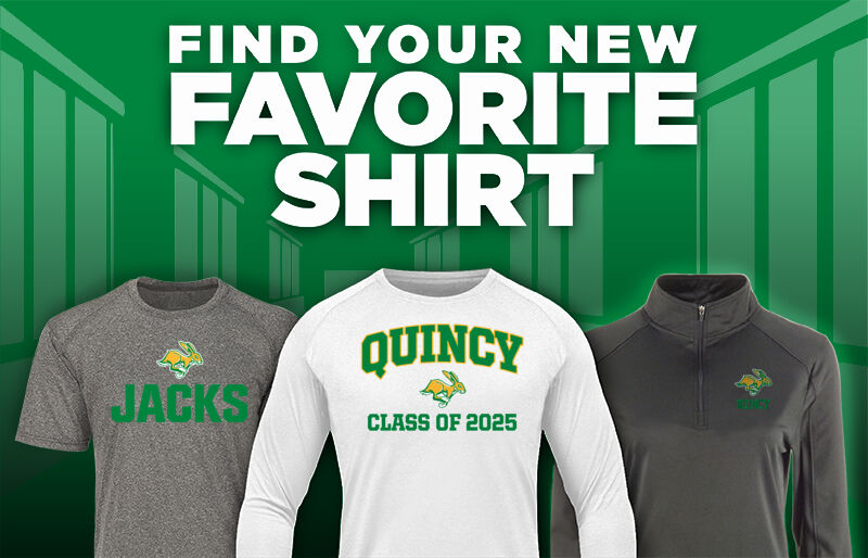 QUINCY HIGH SCHOOL JACKS Find Your Favorite Shirt - Dual Banner