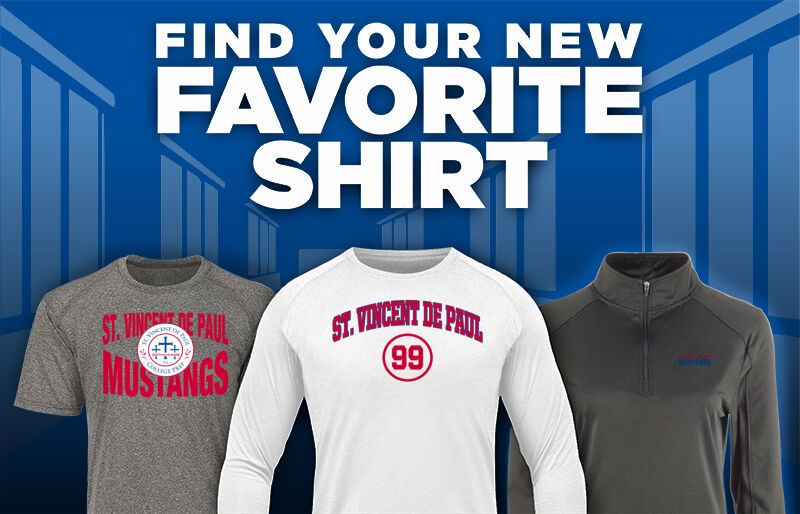 St. Vincent de Paul Mustangs Find Your Favorite Shirt - Dual Banner