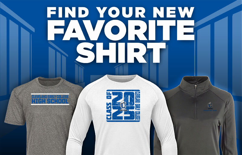 Cleveland Early College  High School Find Your Favorite Shirt - Dual Banner