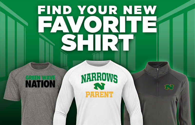 NARROWS HIGH SCHOOL GREEN WAVE Find Your Favorite Shirt - Dual Banner
