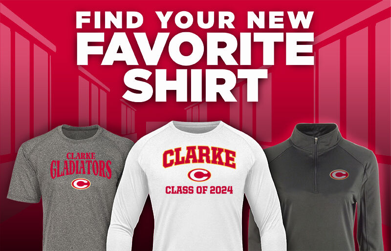 CLARKE CENTRAL HIGH SCHOOL GLADIATORS Find Your Favorite Shirt - Dual Banner