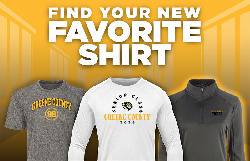 GREENE COUNTY HIGH SCHOOL TIGERS Find Your Favorite Shirt - Dual Banner