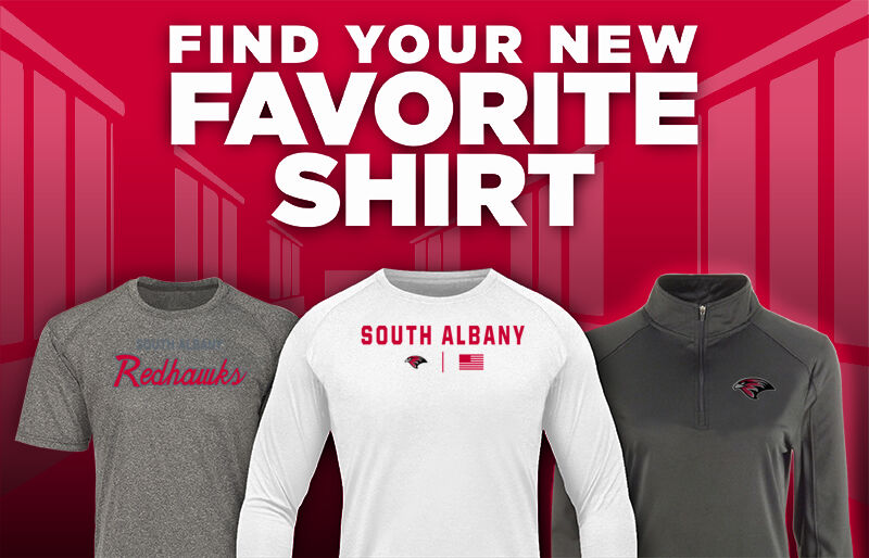 SOUTH ALBANY HIGH SCHOOL REDHAWKS Find Your Favorite Shirt - Dual Banner