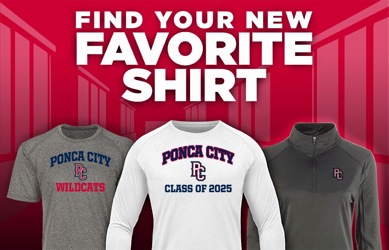 Ponca City Wildcats Find Your Favorite Shirt - Dual Banner