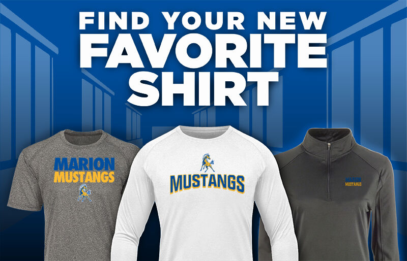 MARION HIGH SCHOOL MUSTANGS Find Your Favorite Shirt - Dual Banner