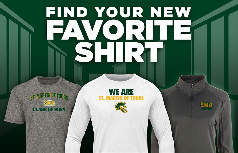 St. Martin of Tours Spartans Find Your Favorite Shirt - Dual Banner