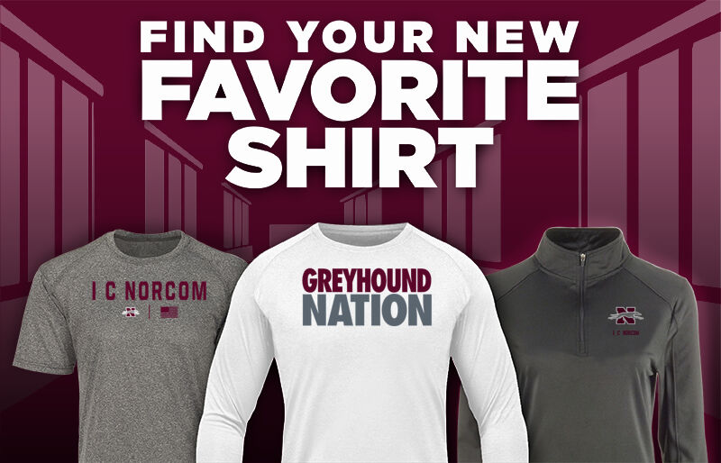 I C NORCOM HIGH SCHOOL GREYHOUNDS Find Your Favorite Shirt - Dual Banner