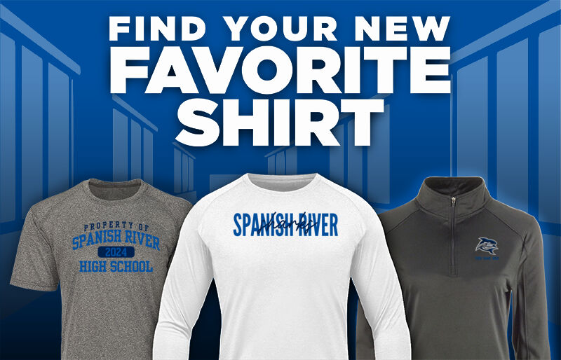 SPANISH RIVER HIGH SCHOOL SHARKS Find Your Favorite Shirt - Dual Banner