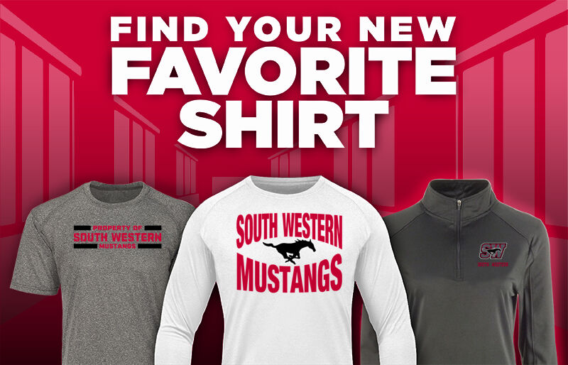 SOUTH WESTERN SENIOR HIGH SCHOOL MUSTANGS Find Your Favorite Shirt - Dual Banner