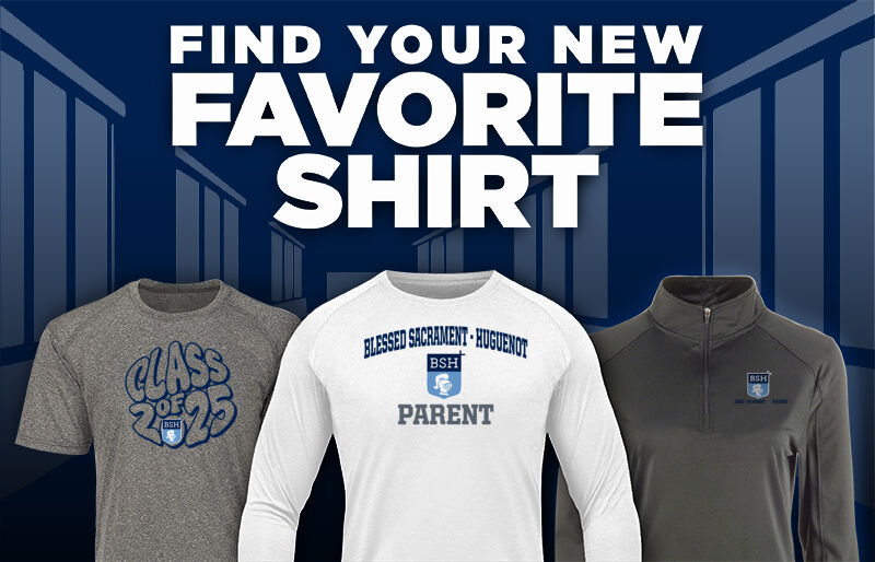 BLESSED SACRAMENT-HUGUENOT KNIGHTS Find Your Favorite Shirt - Dual Banner