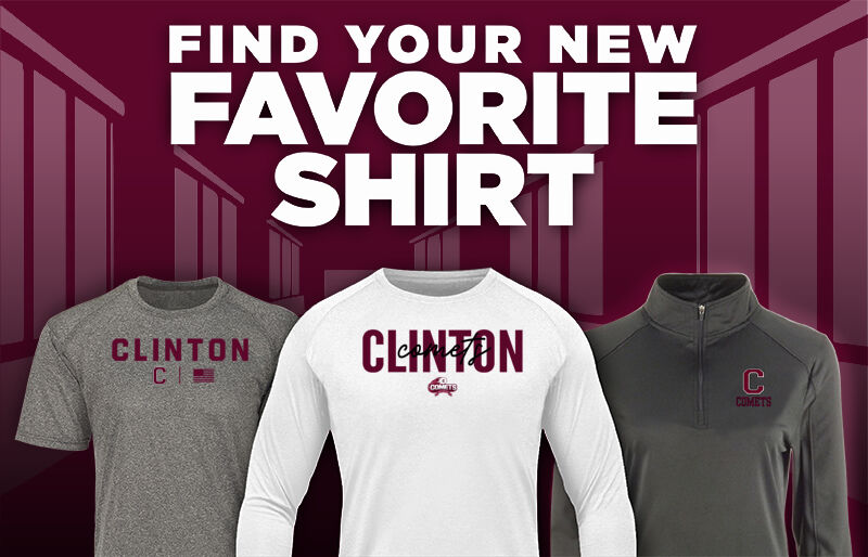 CLINTON CENTRAL HIGH SCHOOL Comets Find Your Favorite Shirt - Dual Banner
