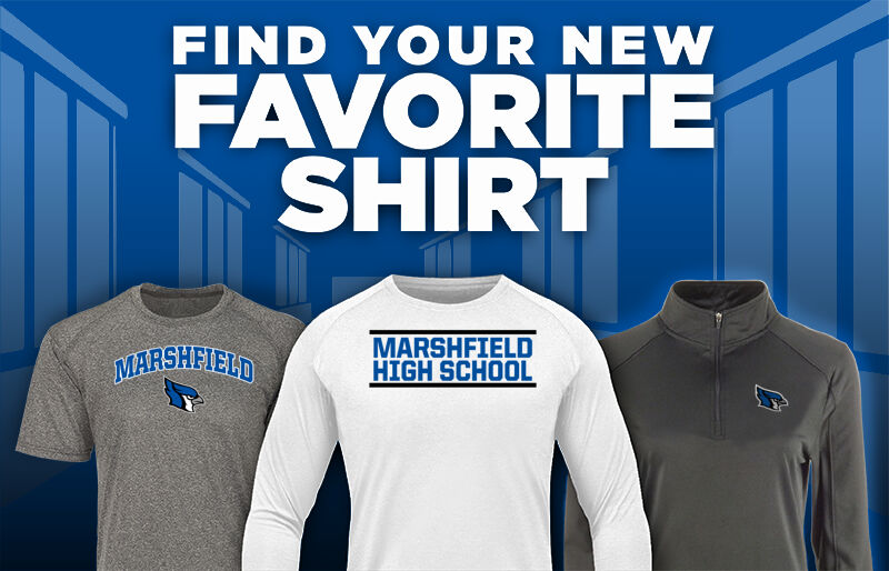 MARSHFIELD HIGH SCHOOL BLUEJAYS Find Your Favorite Shirt - Dual Banner