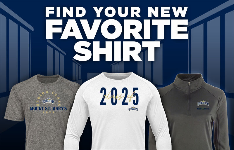 Mount St. Mary's University Mountaineers official sideline store Find Your Favorite Shirt - Dual Banner