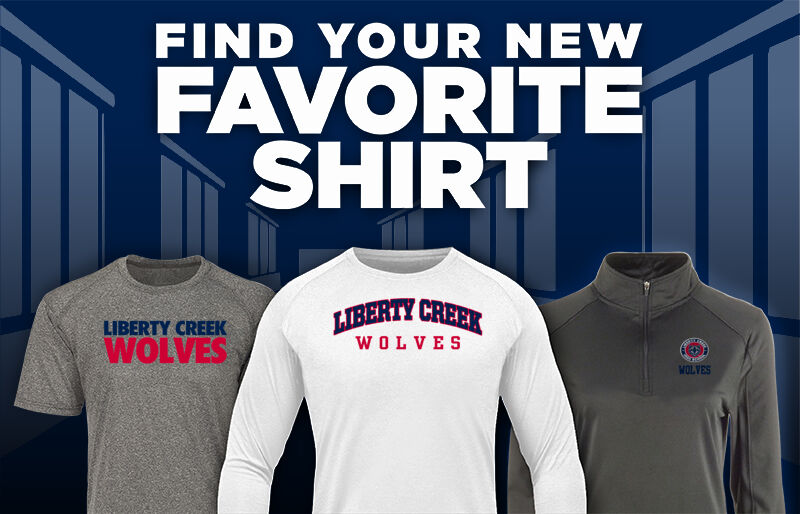 Liberty Creek Wolves Find Your Favorite Shirt - Dual Banner
