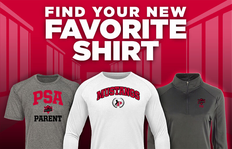 PSA Mustangs official sideline store Find Your Favorite Shirt - Dual Banner