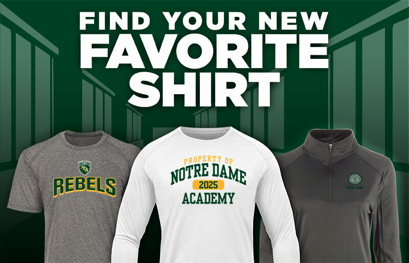 Notre Dame Academy Rebels official sideline store Find Your Favorite Shirt - Dual Banner