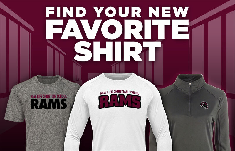 New Life Christian School Rams Find Your Favorite Shirt - Dual Banner