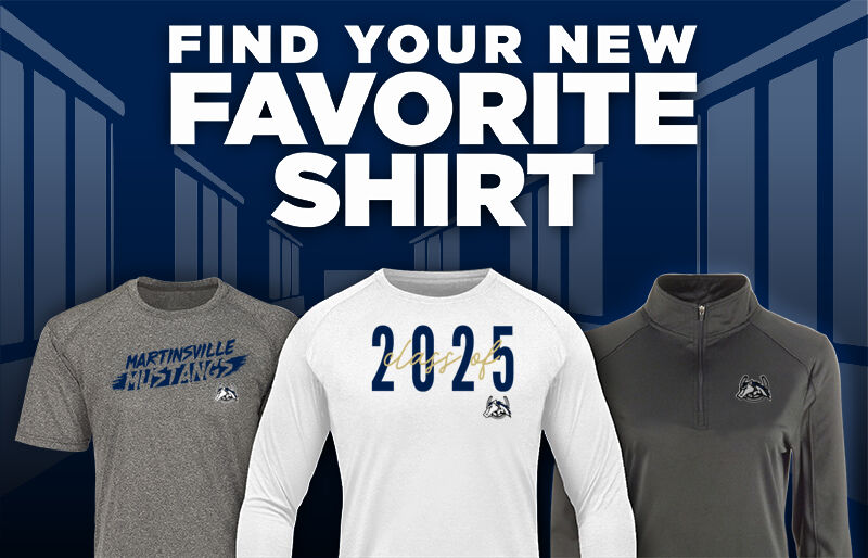 Martinsville Mustangs Mustangs Find Your Favorite Shirt - Dual Banner