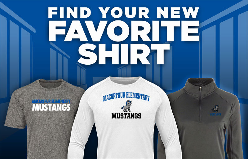 MacArthur Elementary Mustangs Favorite Shirt Updated Banner