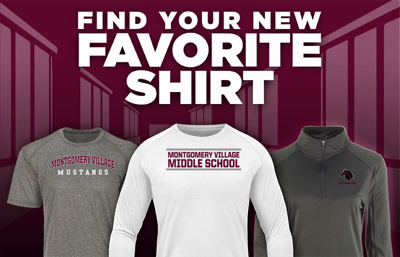 Montgomery Village Mustangs Find Your Favorite Shirt - Dual Banner