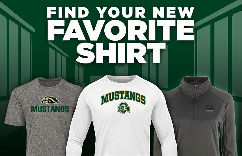 Ola  Mustangs Find Your Favorite Shirt - Dual Banner
