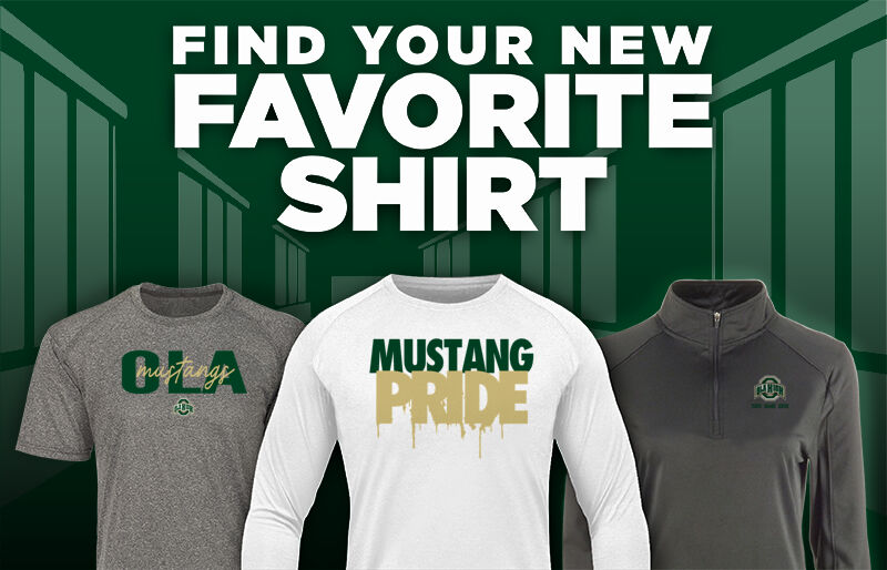 Ola  Mustangs Find Your Favorite Shirt - Dual Banner