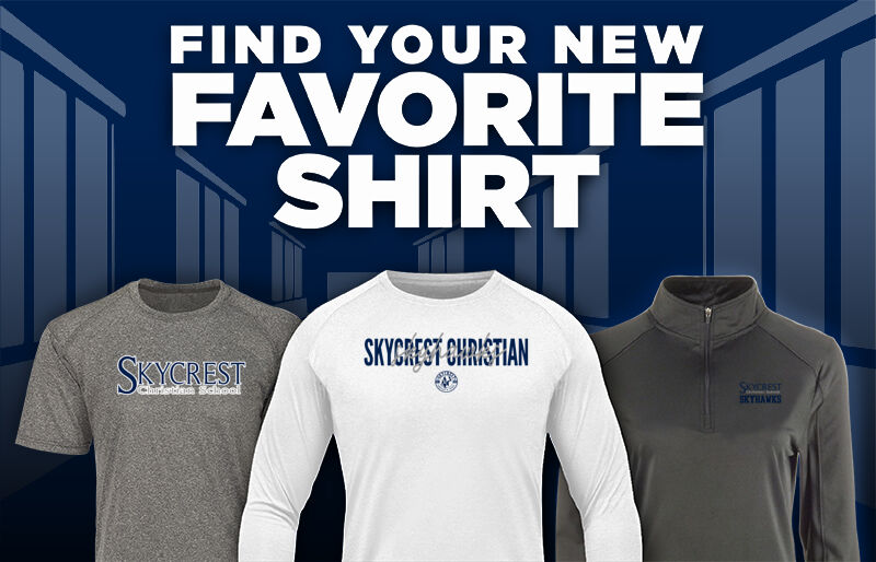 SKYCREST CHRISTIAN Skyhawks Find Your Favorite Shirt - Dual Banner