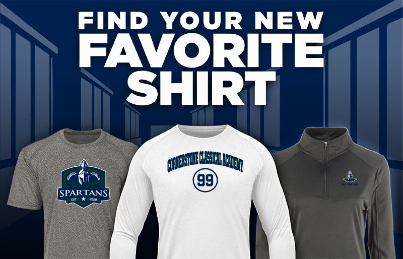 Cornerstone Classical Academy Spartans Find Your Favorite Shirt - Dual Banner