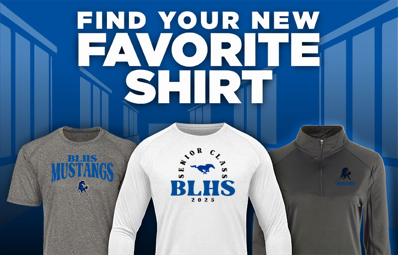 BLHS Mustangs Find Your Favorite Shirt - Dual Banner