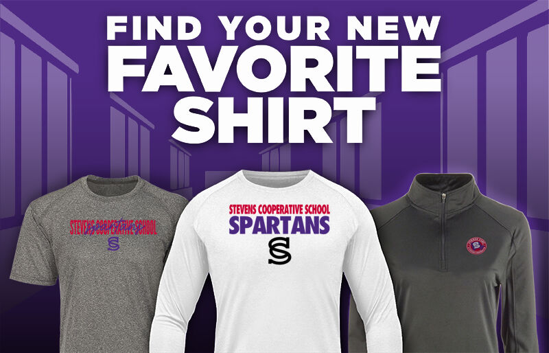 Stevens Cooperative School Spartans Find Your Favorite Shirt - Dual Banner
