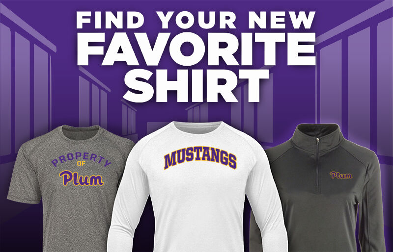 PLUM MUSTANGS Find Your Favorite Shirt - Dual Banner
