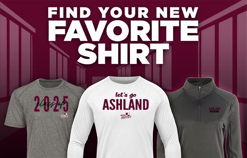 Ashland  Warriors Find Your Favorite Shirt - Dual Banner