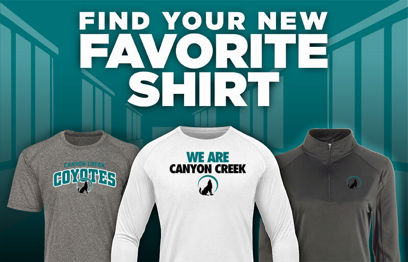 Canyon Creek  Coyotes Find Your Favorite Shirt - Dual Banner