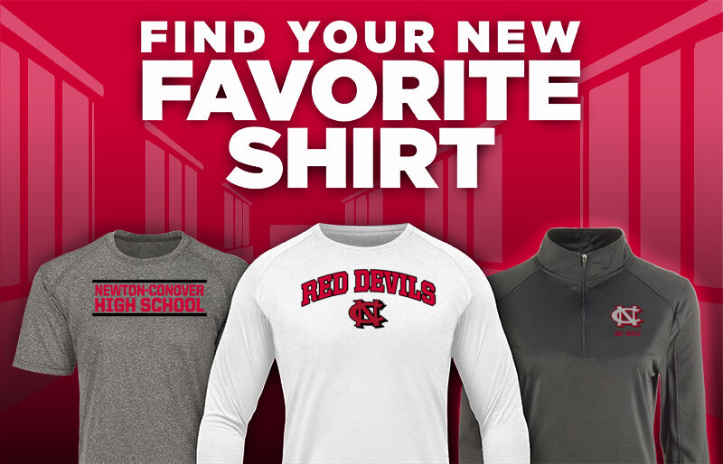 Newton-Conover Red Devils Find Your Favorite Shirt - Dual Banner